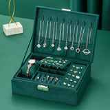 Flannel Jewelry Box Organizer Earring Ring Watches Showcase