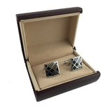 Brown Cufflinks Jewelry Box Storage Container