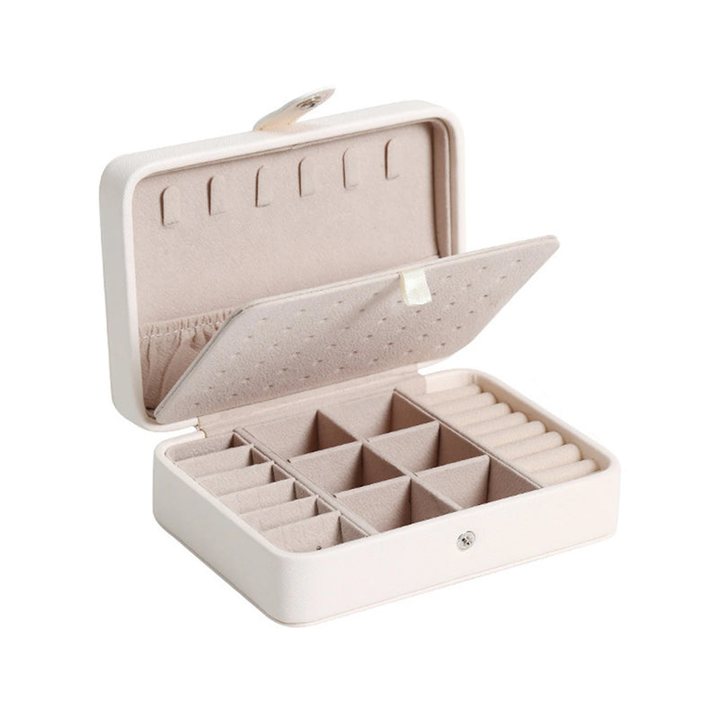 Double Layer Jewelry Box Gift Watch Rings Bracelet Case Display Earring Necklace