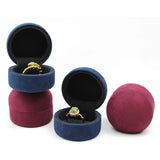 High-grade Leather Ring Box Velvet Diamond Jewelry Box