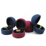 High-grade Leather Ring Box Velvet Diamond Jewelry Box