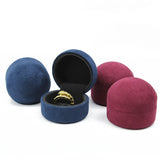 High-grade Leather Ring Box Velvet Diamond Jewelry Box