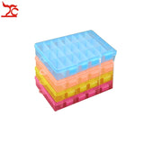 Adjustable 24 Grids Plastic Jewelry Box Holder