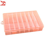 Adjustable 24 Grids Plastic Jewelry Box Holder