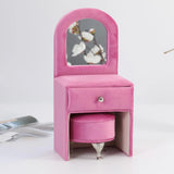Mini Dollhouse Furniture Dresser with Mirror