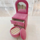 Mini Dollhouse Furniture Dresser with Mirror