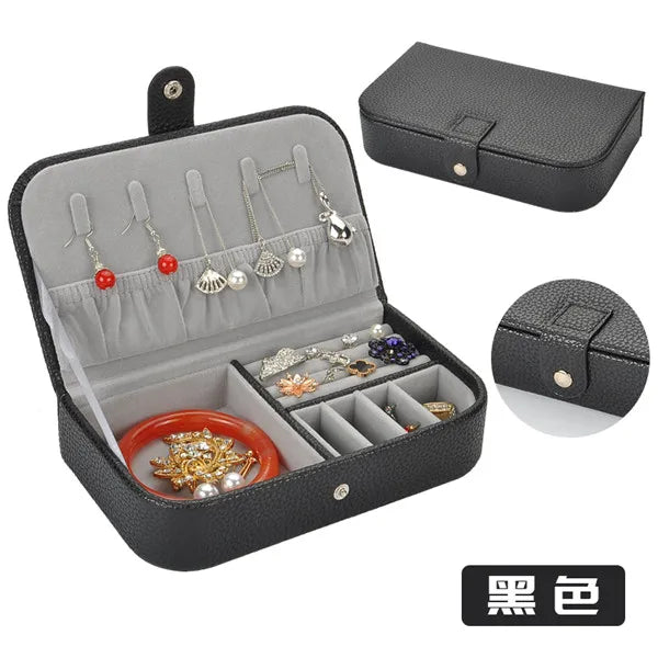 European Princess Jewelry Storage Box High-grade PU Leather