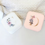 Leather Jewelry Box Earrings Necklace Ring Holder Display Storage