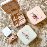Leather Jewelry Box Earrings Necklace Ring Holder Display Storage