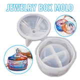 Silicone Jewelry Box Mold with Lid for DIY Storage