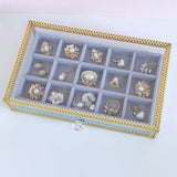 Jewelry Box Organizer for Bracelets Earrings Display Storage Tray
