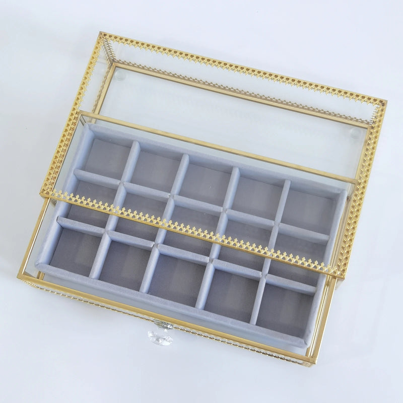 Jewelry Box Organizer for Bracelets Earrings Display Storage Tray