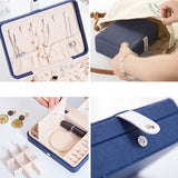 Jewelry Box Organizer Case Storage Necklaces Earrings Bracelet Ring