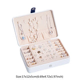 Jewelry Box Organizer Case Storage Necklaces Earrings Bracelet Ring