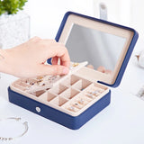 Jewelry Box Organizer Case Storage Necklaces Earrings Bracelet Ring