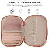 Mini Jewelry Box Organizer Travel Case Ring Necklace Earrings Holder