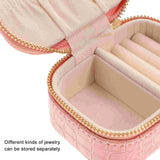 Mini Jewelry Box Organizer Travel Ring Necklace Holder Earring Case