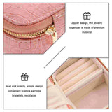 Mini Jewelry Box Organizer Travel Case Ring Necklace Earrings Holder