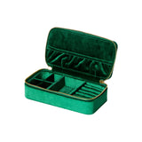 Small Velvet Jewelry Box Organizer for Necklaces & Watches
