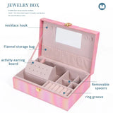 Large-capacity Jewelry Box Organizer Portable Earrings Rings Necklace Storage