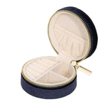 Round Jewelry Box Organizer for Earrings Necklaces Bracelets
