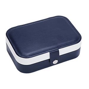 Velvet Jewelry Box Organizer 2 Layer for Earrings Necklaces