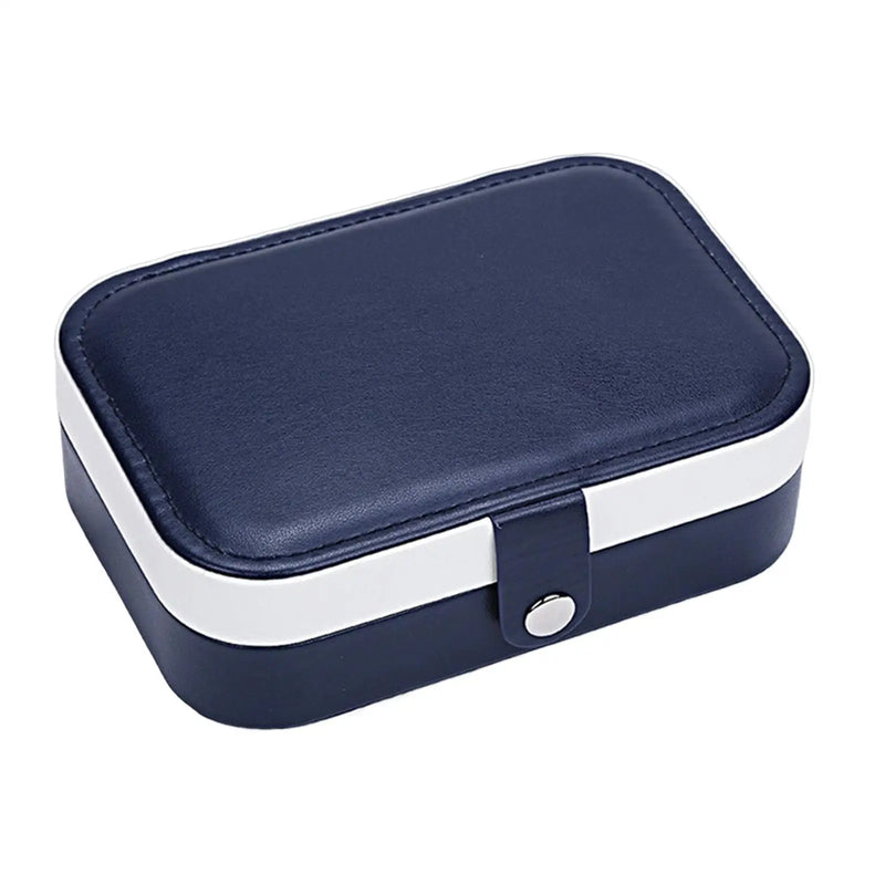 Velvet Lined Jewelry Box Organizer Double Layer for Rings Watches