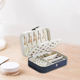 Velvet Lined Jewelry Box Organizer Double Layer for Rings Watches