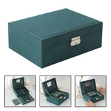 Velvet Jewelry Box Organizer with 4 Hangers