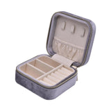 Jewelry Box Organizer Zipper Gift Jewelry Case Two Layer