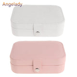 Jewelry Box Zipper Portable Women Display Travel Case