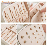 Jewelry Box Zipper Portable Women Display Travel Case