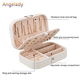 Jewelry Box Zipper Portable Women Display Travel Case