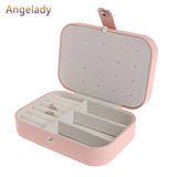 Jewelry Box Zipper Portable Women Display Travel Case