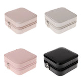 Portable Jewelry Box Zipper Storage Organizer Women Travel Case