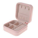 Portable Jewelry Box Organizer Zipper Travel Case Anti-rust Display Box