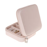Portable Jewelry Box Organizer Zipper Travel Case Anti-rust Display Box
