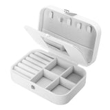 Portable Jewelry Storage Box Earring Holder Organizer Travel Case