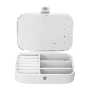Portable Jewelry Storage Box Earring Holder Organizer Travel Case