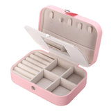Portable Jewelry Storage Box Earring Holder Organizer Travel Case