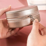 Large Capacity Round Jewelry Box Storage Organizer