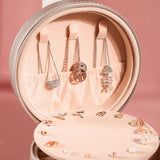 Large Capacity Round Jewelry Box Storage Organizer