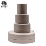 Semicircular Jewelry Box Brushed Pu Leather Display