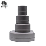 Semicircular Jewelry Box Brushed Pu Leather Display