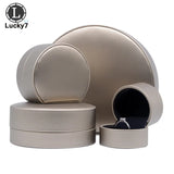 Semicircular Jewelry Box Brushed Pu Leather Display