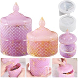 Silicone Jewelry Box Mold with Lid for Epoxy Resin Casting DIY Jewelry Storage
