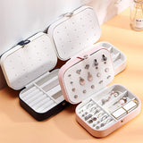 Small Portable Jewelry Box Mini Organizer for Women