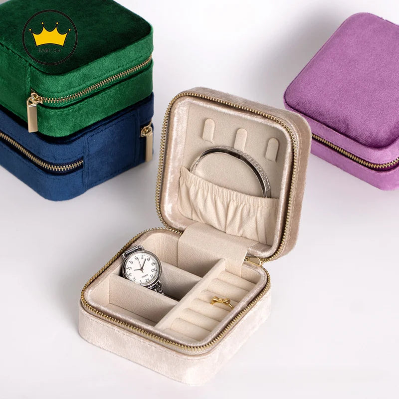 Vintage Velvet Jewelry Box Storage Box Packing Box