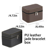 Jewelry Box Storage Case Display Stand PU Leather Space Saving