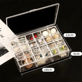 Transparent Jewelry Box Storage Case Earrings Necklace Display Organizer